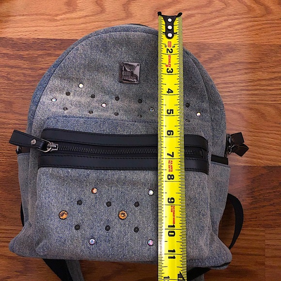 House of Hello Denim Classic Light Blue Backpack - Picture 2 of 8